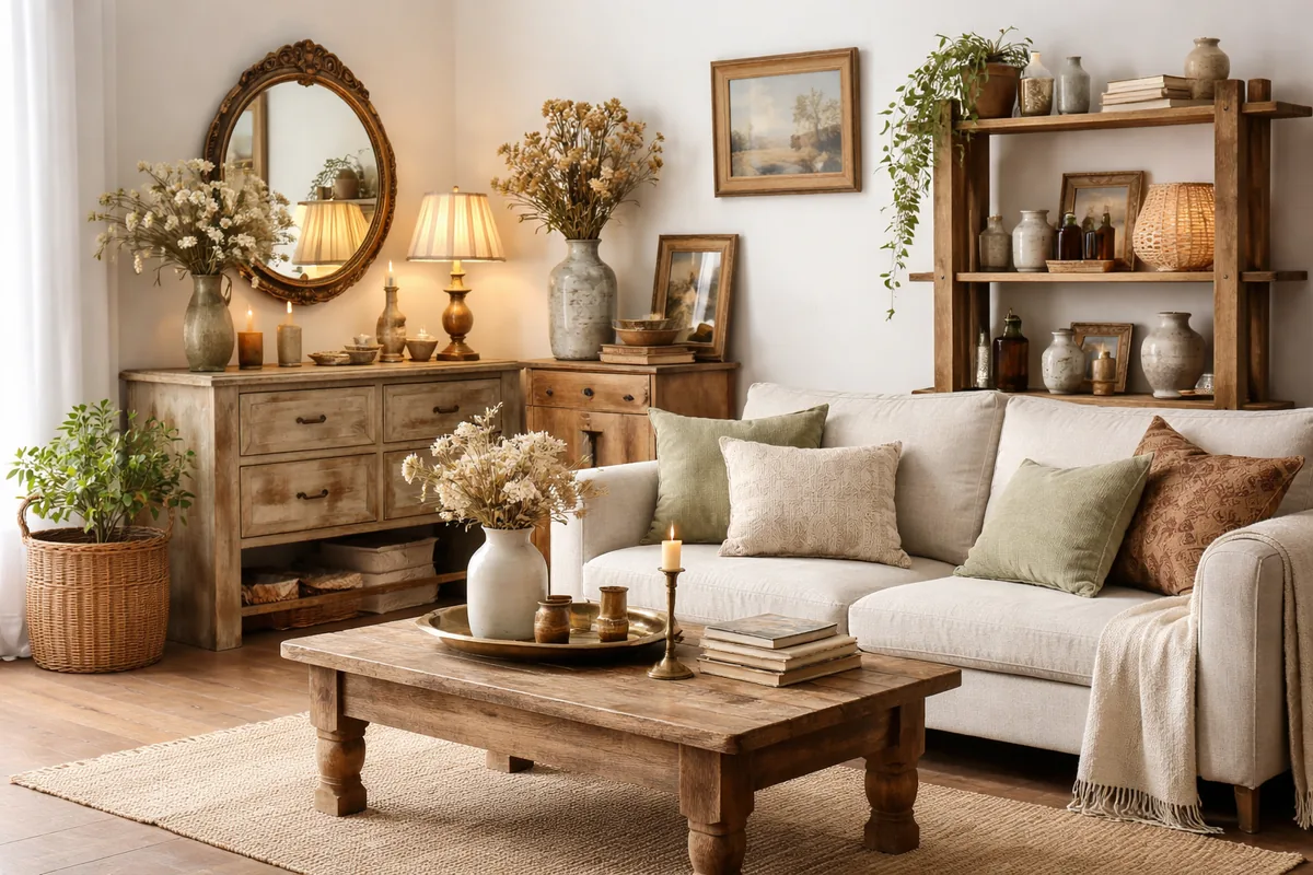 Comment réaliser une décoration intérieure avec des objets vintage chic et DIY